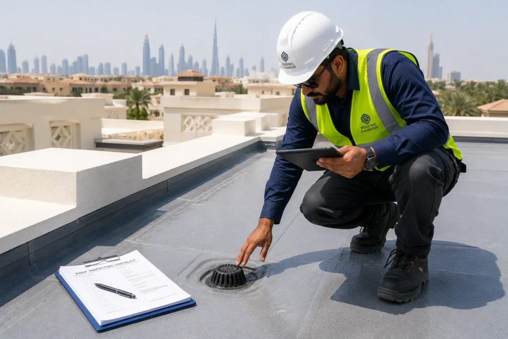Roof Leak Signs in Dubai | Avoid Costly Roof Damage 10 clean drainage