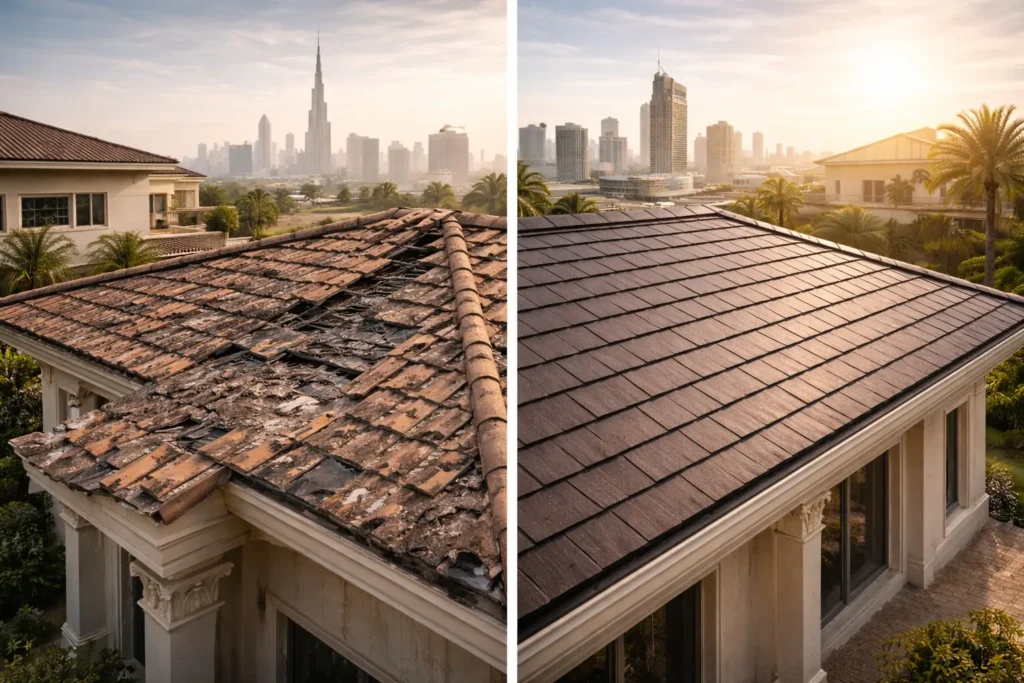 Roofing in Dubai | Top-rated Services 7 Roof Replacement Services Project in Downtown Dubai UAE