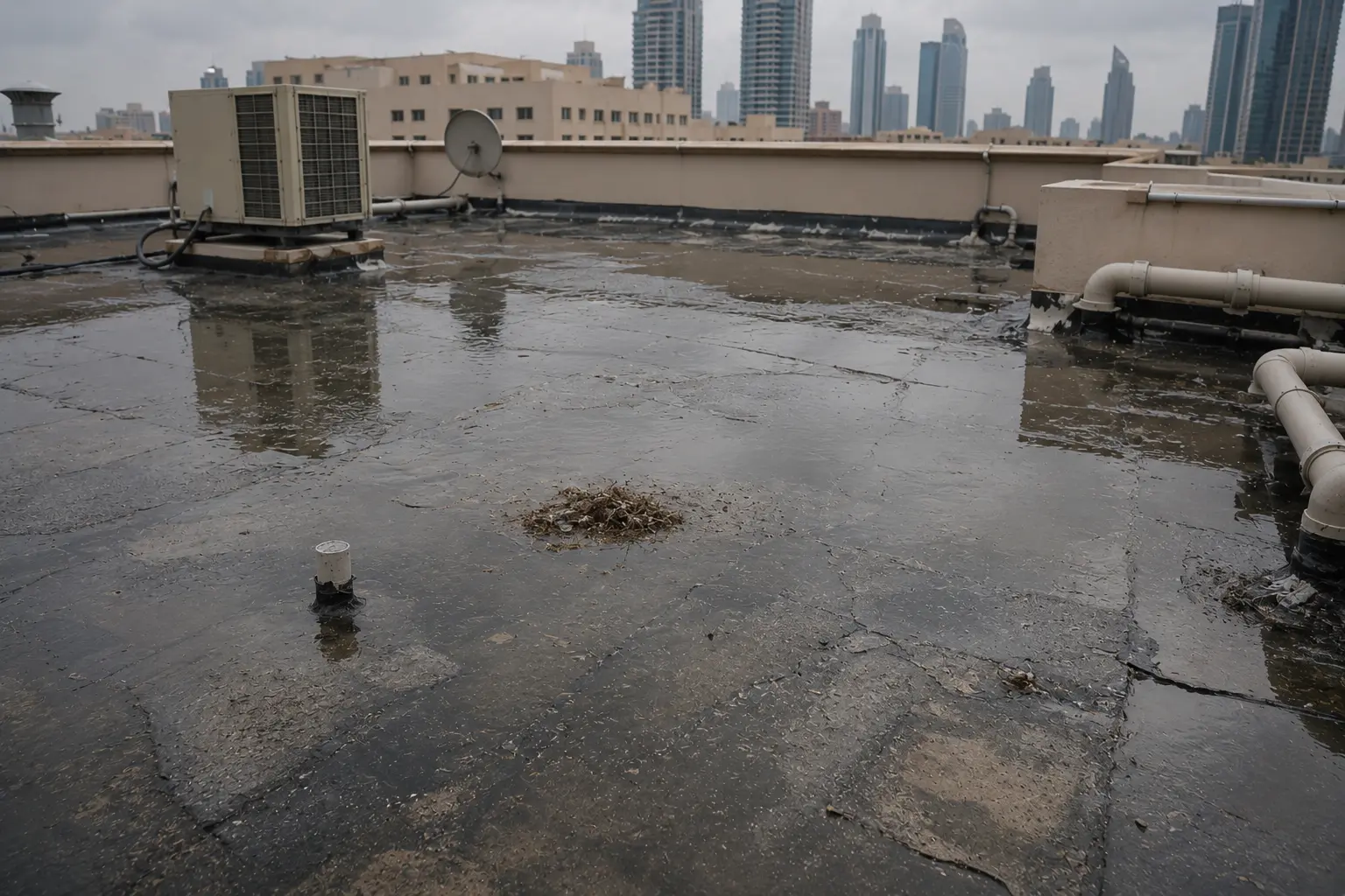 Roof damage Dubai heat