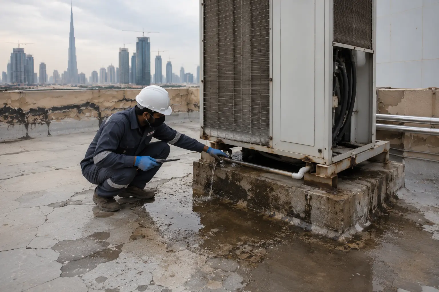 Roof damage Dubai heat