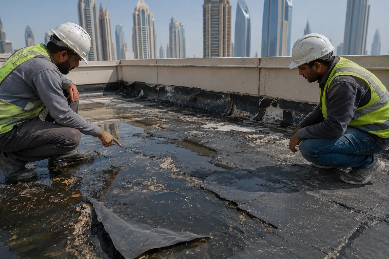 Roof damage Dubai heat