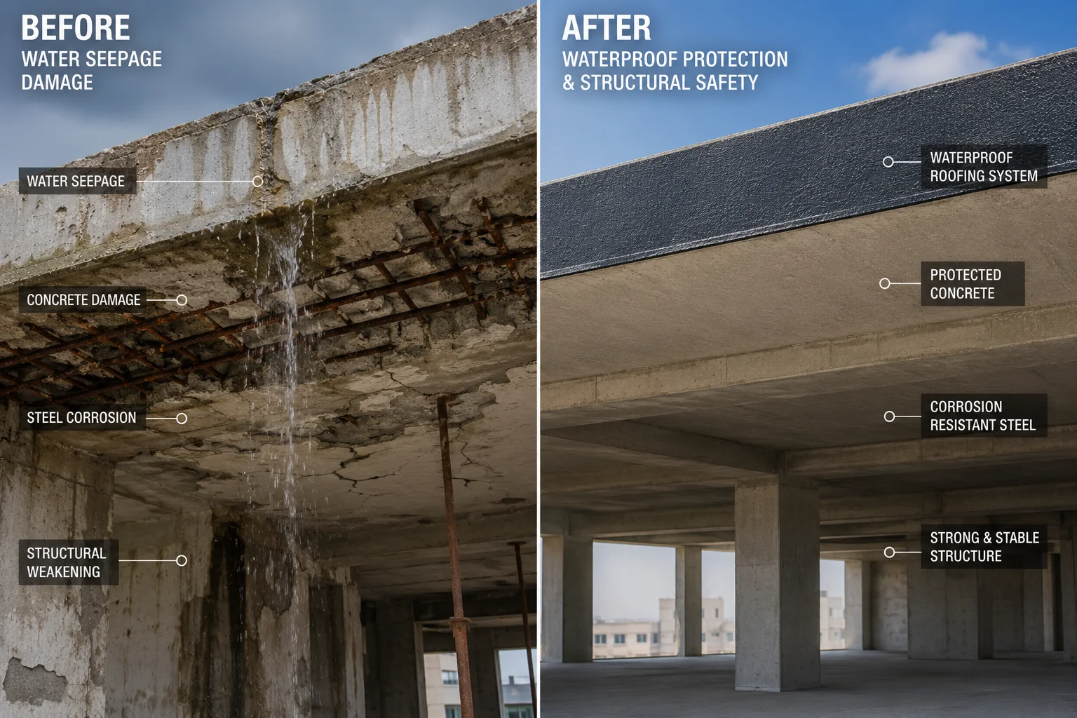 Waterproof roofing solutions